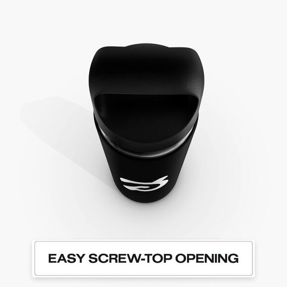 Peloton Glass Water Bottle 16oz Black Silicone Sleeve Screw Top NIB - Picture 6 of 8